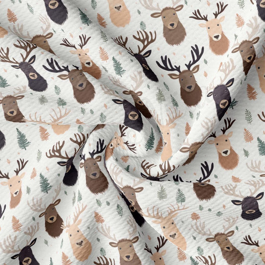 a close up of a deer pattern on a white background