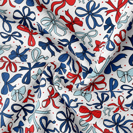 a red, white, and blue pattern on a white background