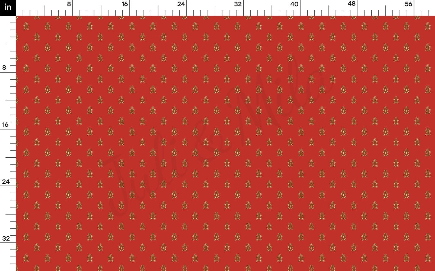 a ruler with a red background and a red background