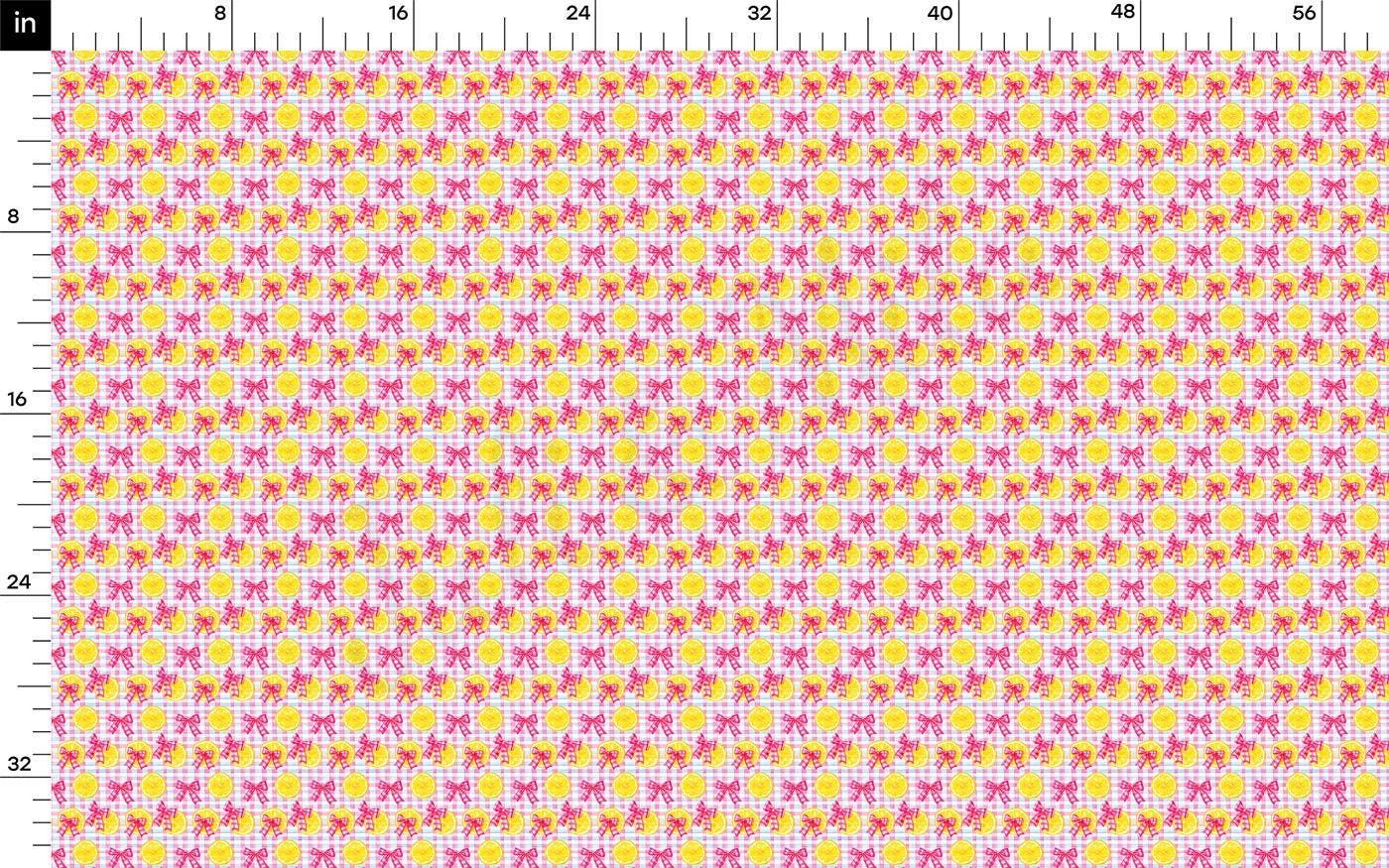 a yellow and pink pattern on a white background