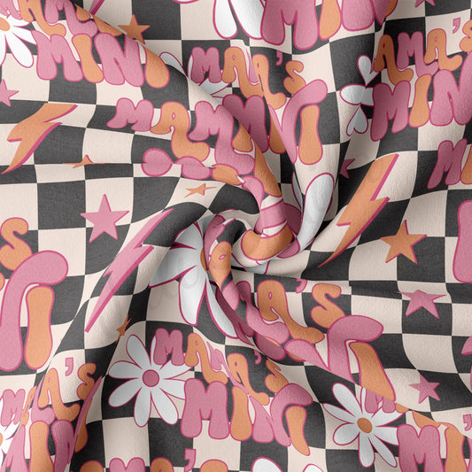 DBP Fabric Double Brushed Polyester Fabric by the Yard DBP Jersey Stretchy Soft Polyester Stretch Fabric DBP2746 Mama's Mini