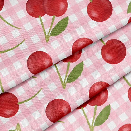 100% Cotton Fabric CTN2709 Cherry Cherries