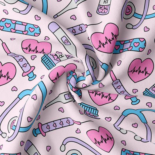 DBP Fabric Double Brushed Polyester DBP2718 Nurse