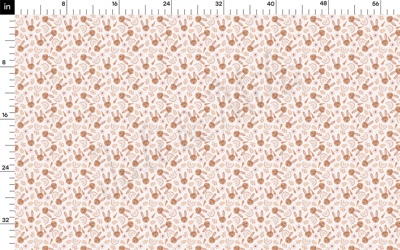 100% Cotton Fabric By the Yard Printed in USA Cotton Sateen - Cotton CTN1374 Easter