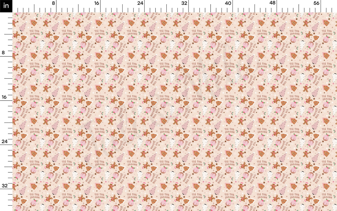 100% Cotton Fabric By the Yard Printed in USA Cotton Sateen - Cotton CTN02 Chrostmas