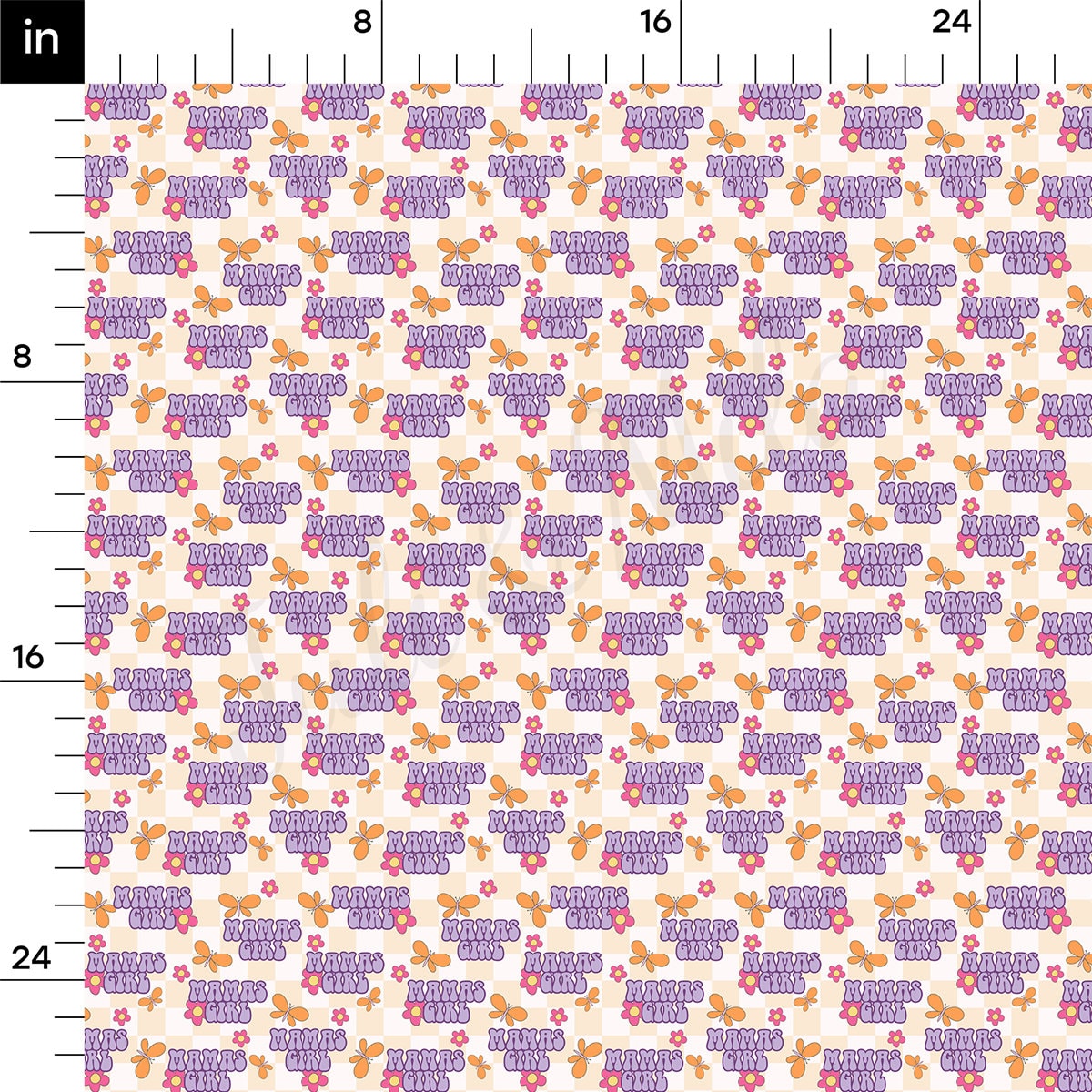 100% Cotton Fabric By the Yard Printed in USA Cotton Sateen - Cotton CTN301 Mama's Girl