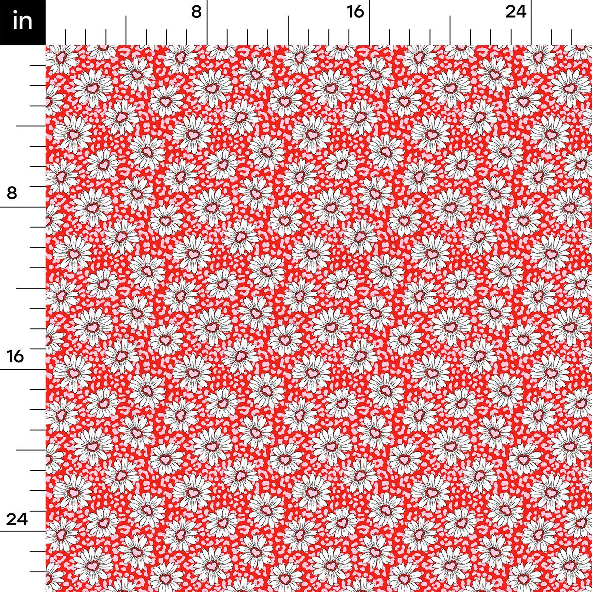 100% Cotton Fabric By the Yard Printed in USA Cotton Sateen - Cotton CTN1096 Valentine's Day