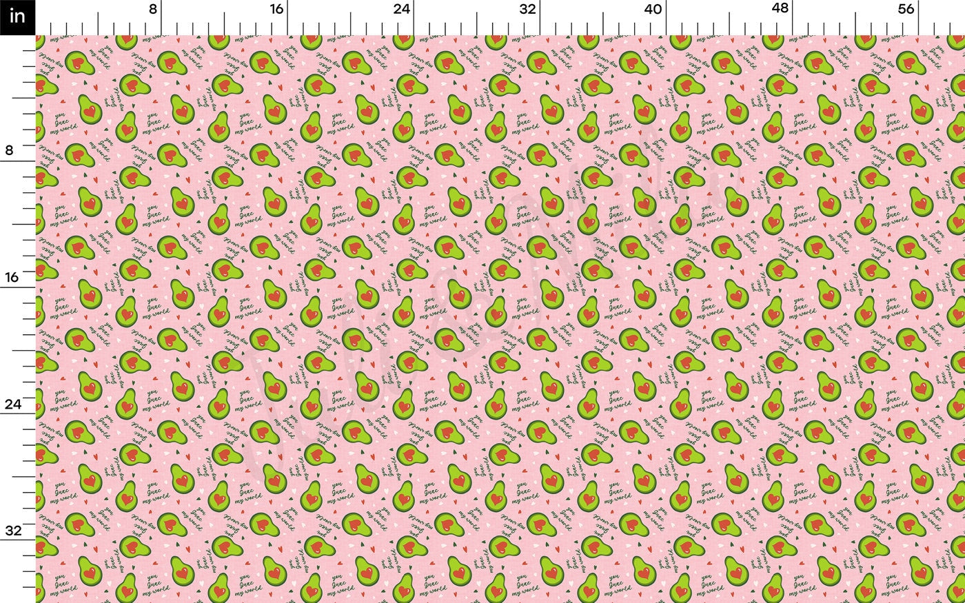 100% Cotton Fabric By the Yard Printed in USA Cotton Sateen - Cotton CTN1132 Valentine's Day