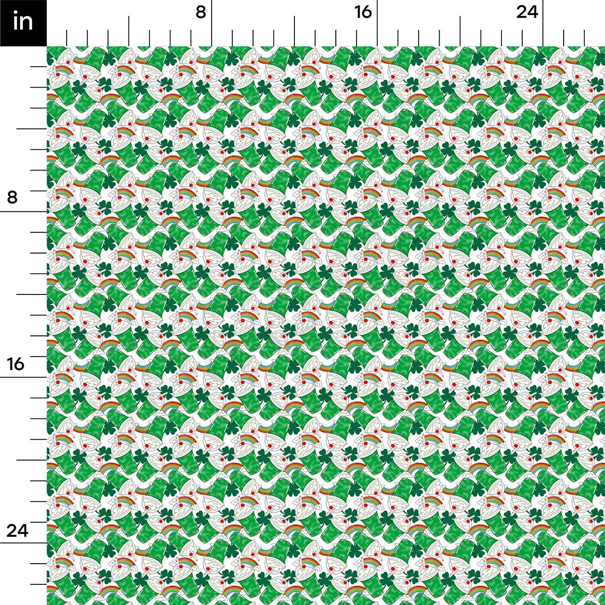 100% Cotton Fabric By the Yard Printed in USA Cotton Sateen - Cotton CTN1242 St. Patrick's Day