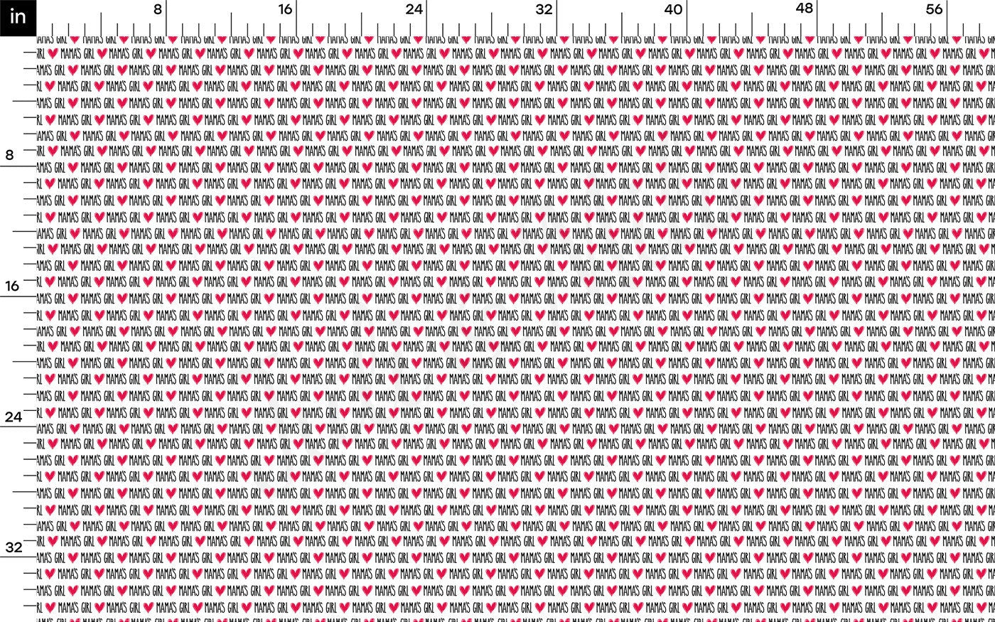 100% Cotton Fabric By the Yard Printed in USA Cotton Sateen - Cotton CTN304 Mama's Girl