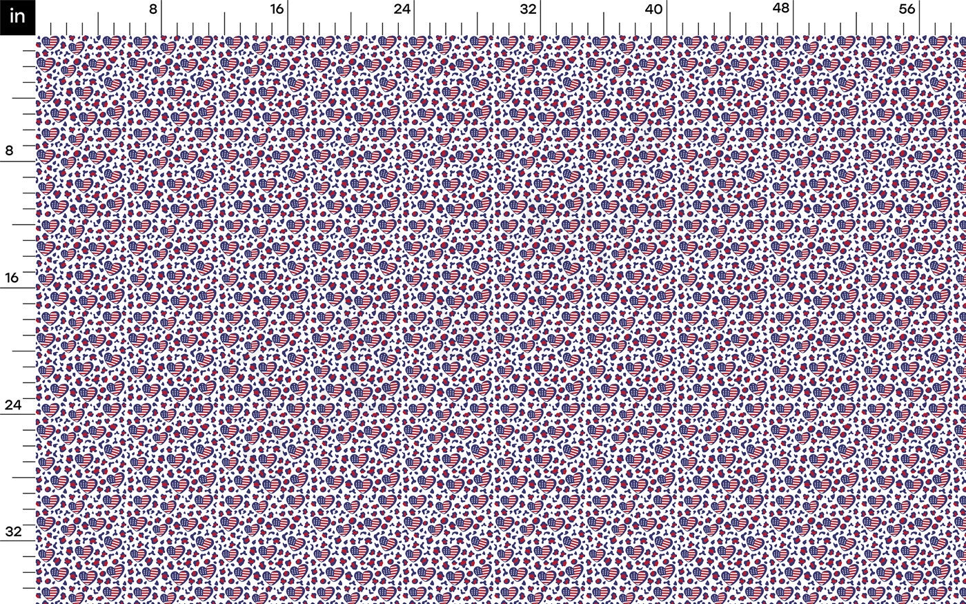100% Cotton Fabric By the Yard Printed in USA Cotton Sateen - Cotton CTN1355 4th of July Patriotic