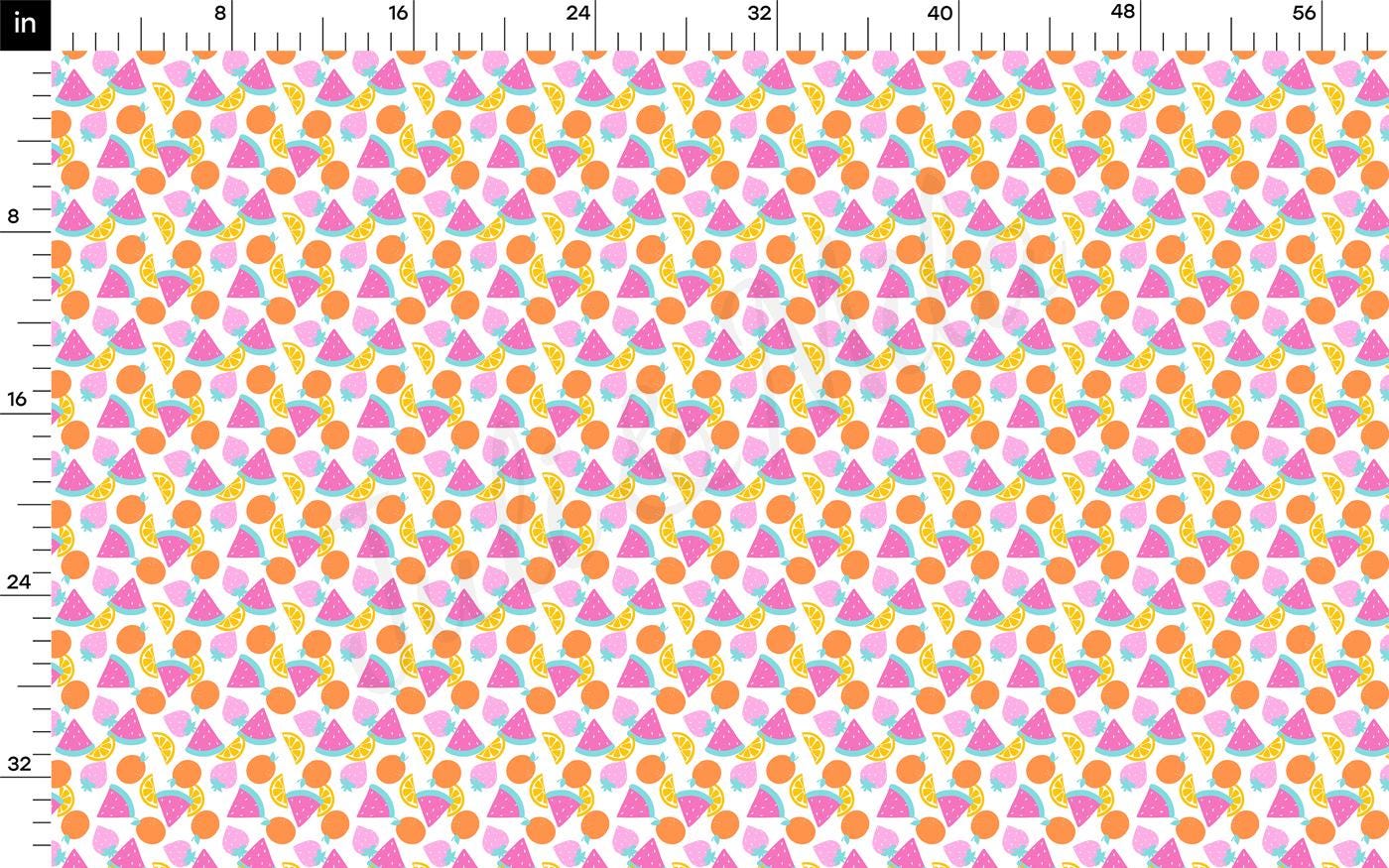 a ruler with a colorful pattern on it