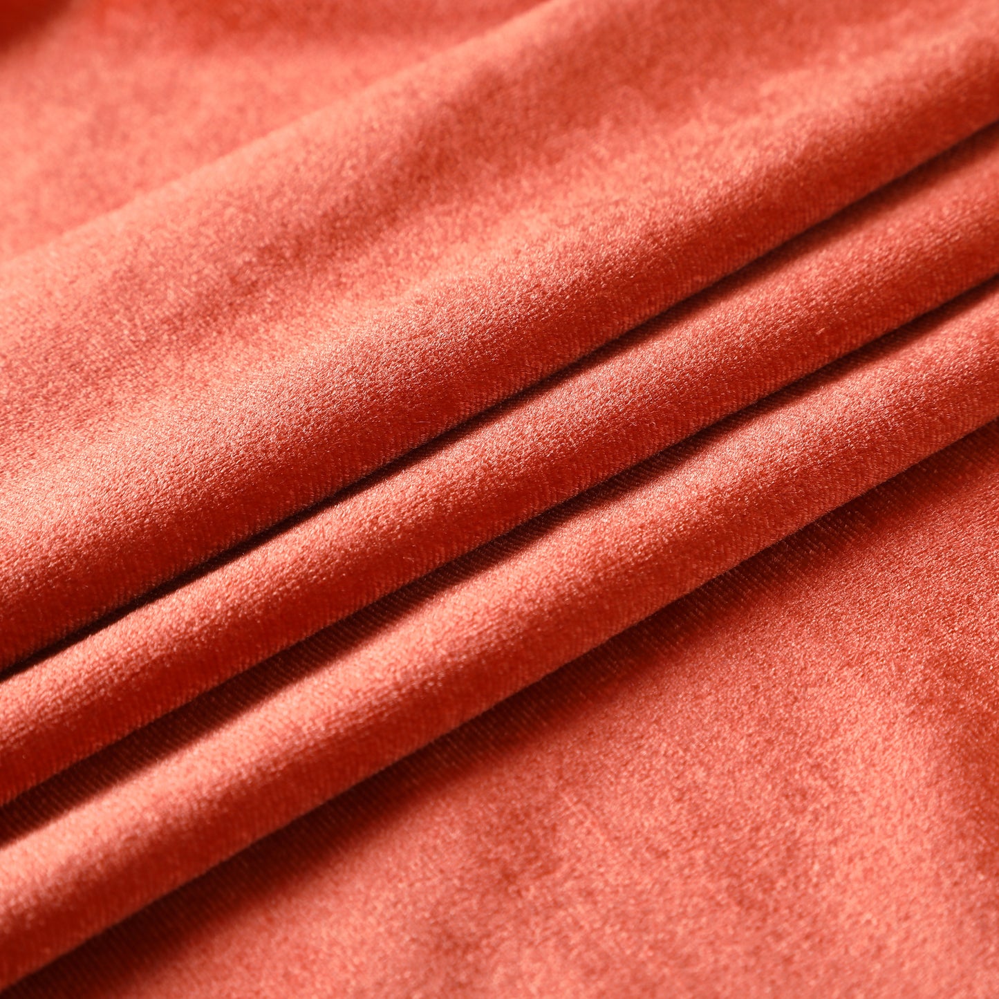 Autumn Orange Stretchy Velvet Fabric
