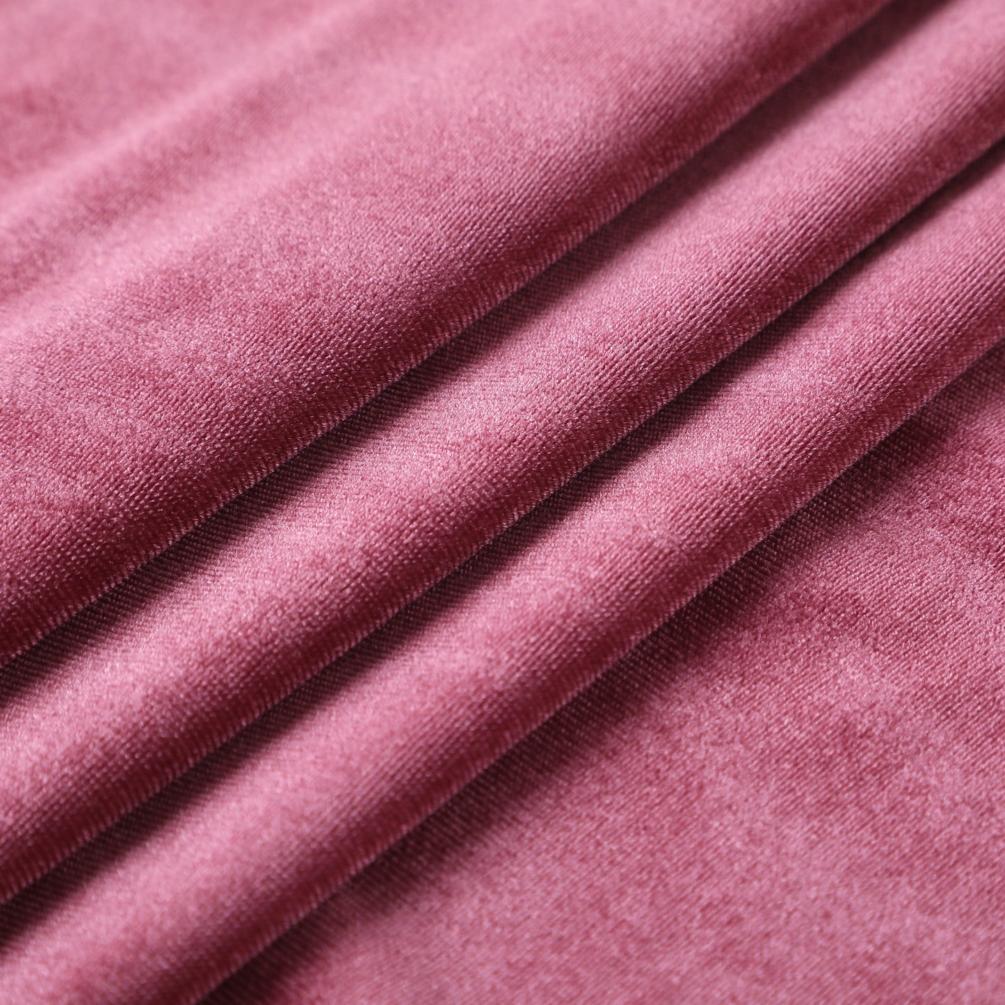 Dark Mauve Stretchy Velvet Fabric