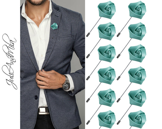 Flower Lapel Pin, Mint Lapel Pin, Lapel Pin, Wedding Lapel Pin, Men Lapel Pin, Lapel Flower, Wedding Boutonniere, Gift, Men's Lapel