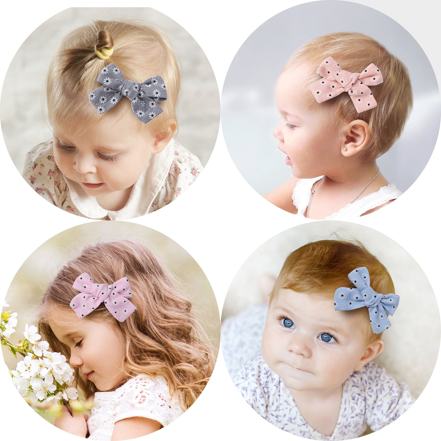 Linen hair bow clips bows for toddlers girls, school bow bows hair clips for girls barrettes alligator clip