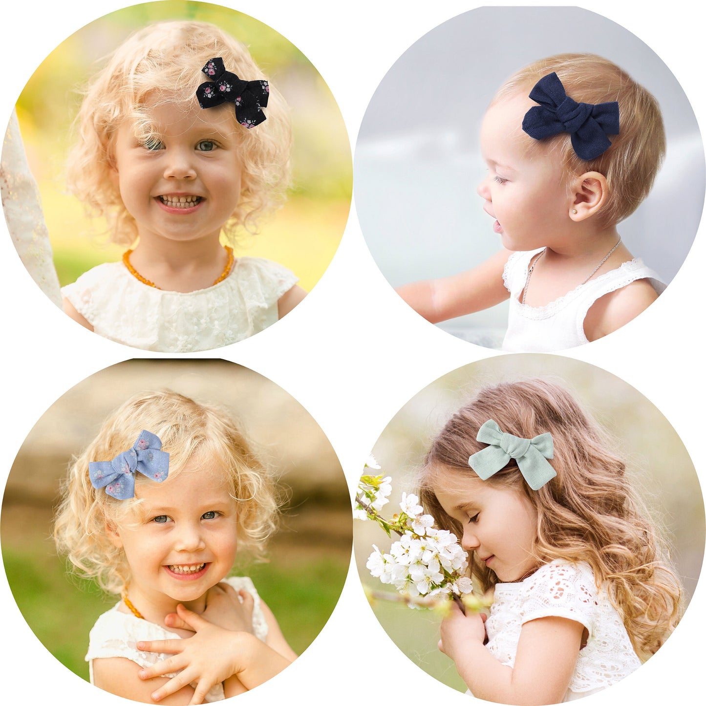 Linen hair bow clips bows for toddlers girls, school bow bows hair clips for girls barrettes alligator clip