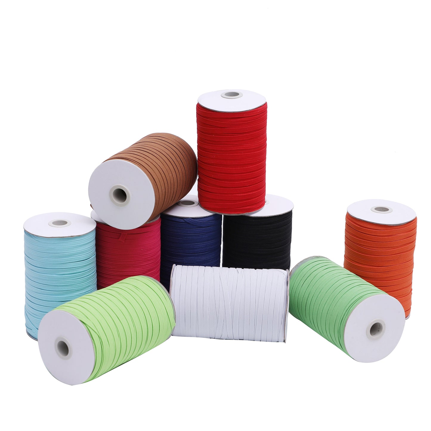 Black 1/4 inch Elastic for Sewing Face Mask Skinny Elastic by the yard Thin Braided Elastic 6mm Elastic Band Rope Cord Flat Flat Strap