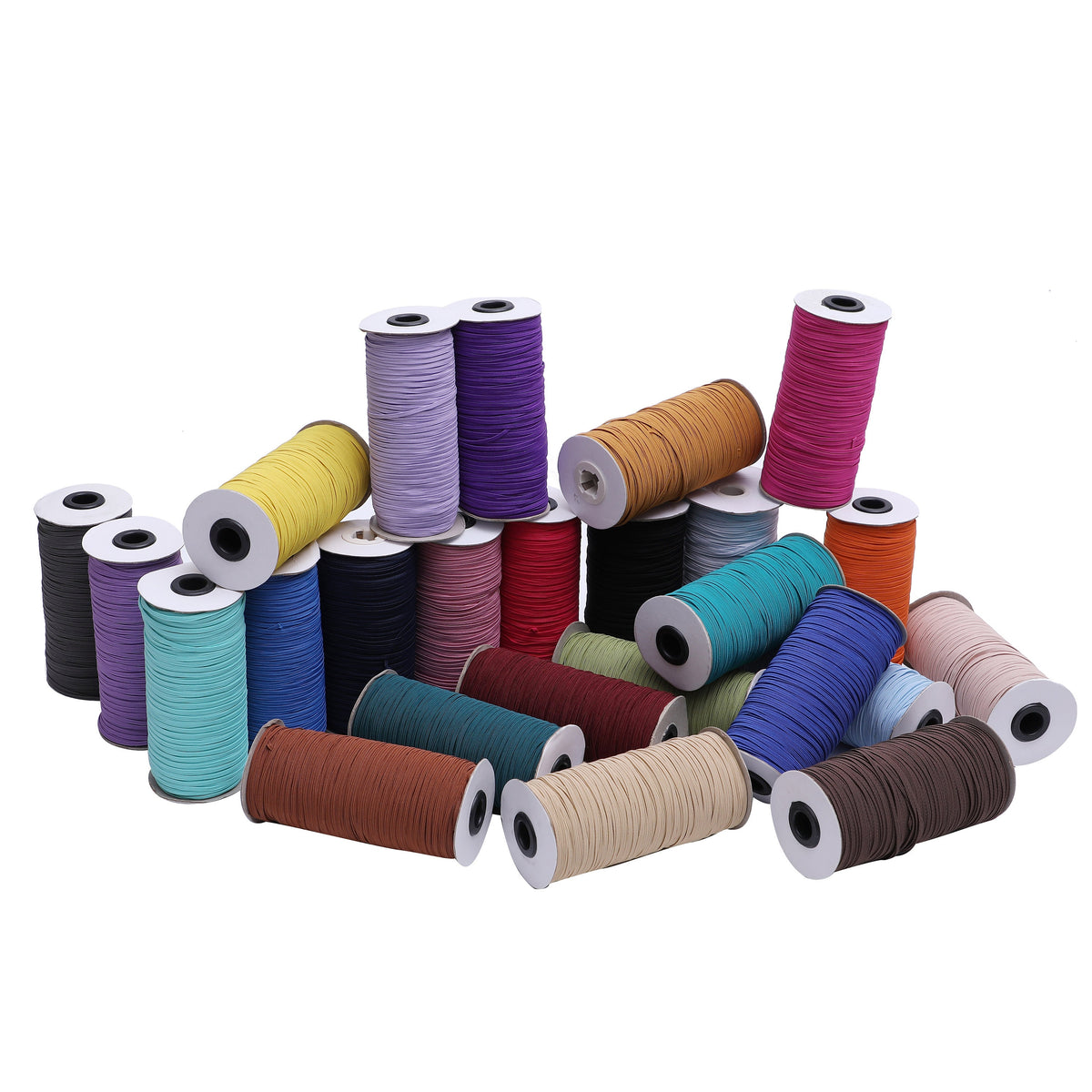 Hunter Green 1/8 inch Elastic Roll - Elastic for Face Mask - Skinny Elastic - Elastic by the yard Thin Elastic for Face Mask 3 mm Rope Cord