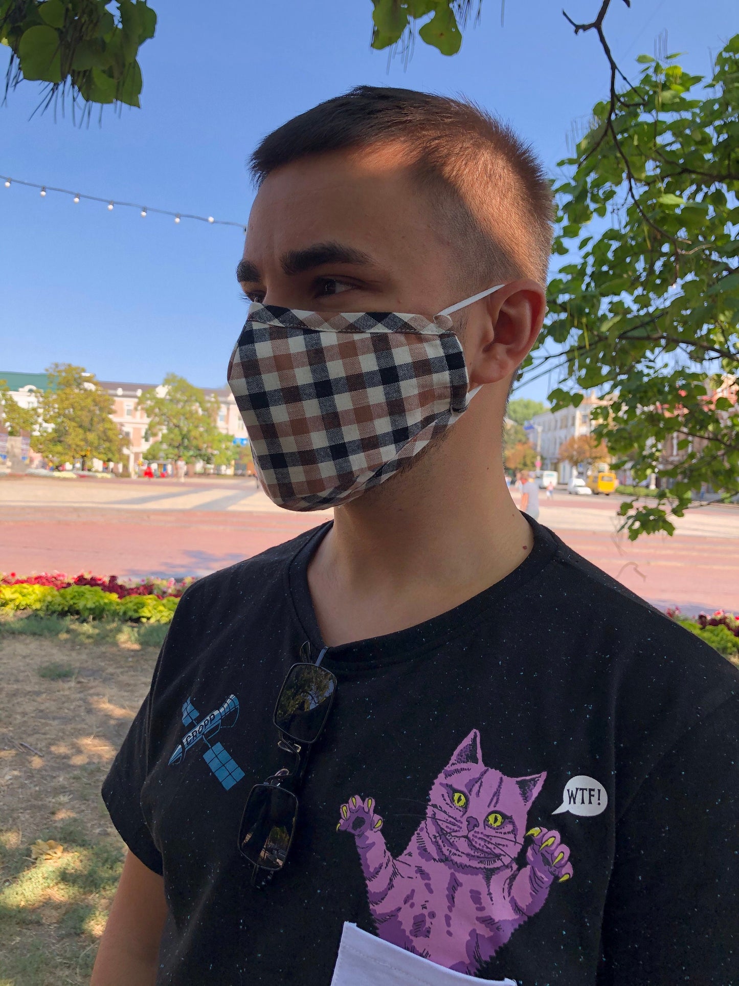 Face Mask with Filter Pocket, Washable Cotton Adult mask