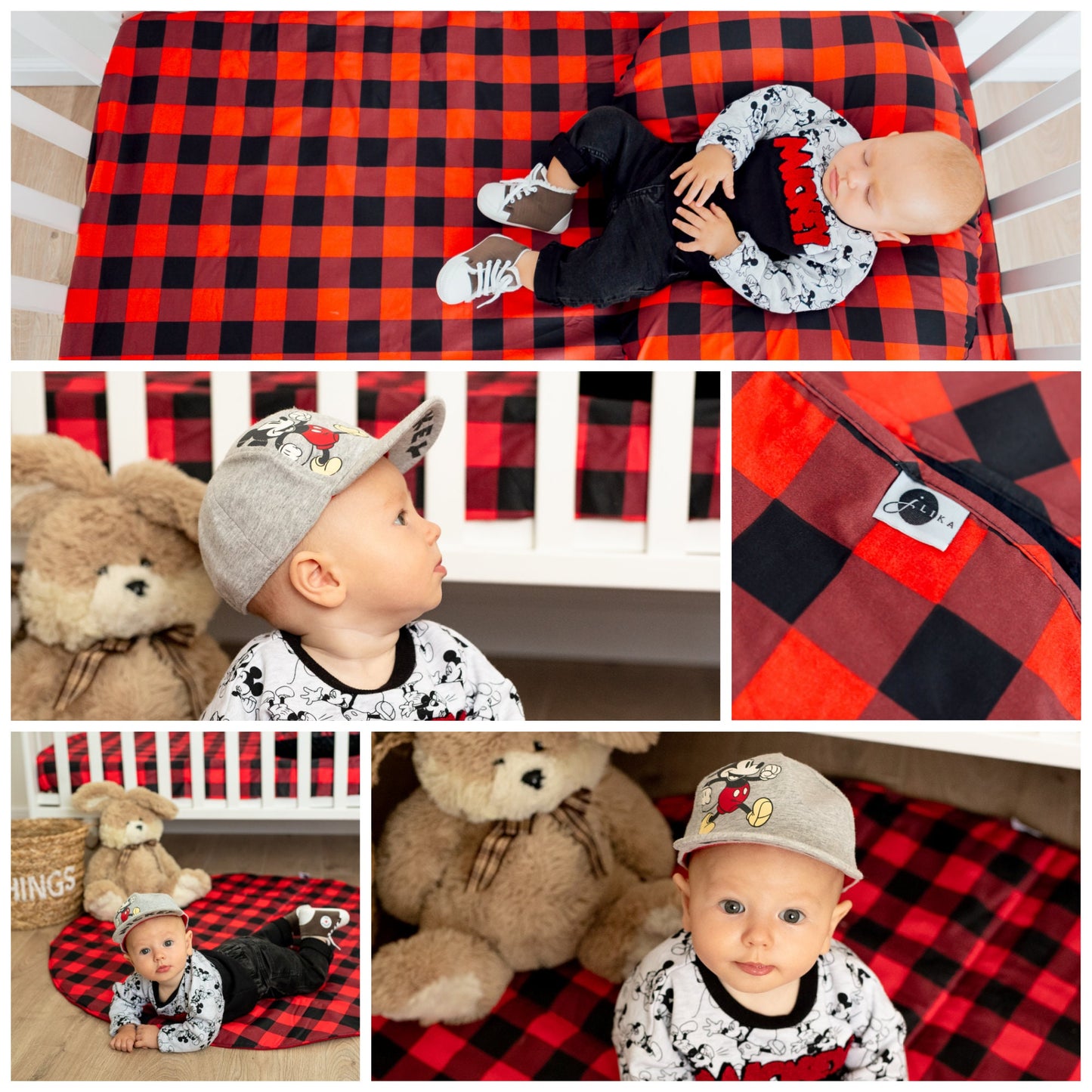 Burp Cloths Boy, Cotton Minky Baby Burp Cloth, Woodland Nursery Decor for Boys Buffalo Plaid Deer Antlers Arrows Collection