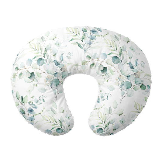 Nursing Pillow Cover, 100% Cotton , Slipcover Minky Boy Girl - Woodland Nursery Decor for Baby Boys and Girls Pillow Cover Greenery