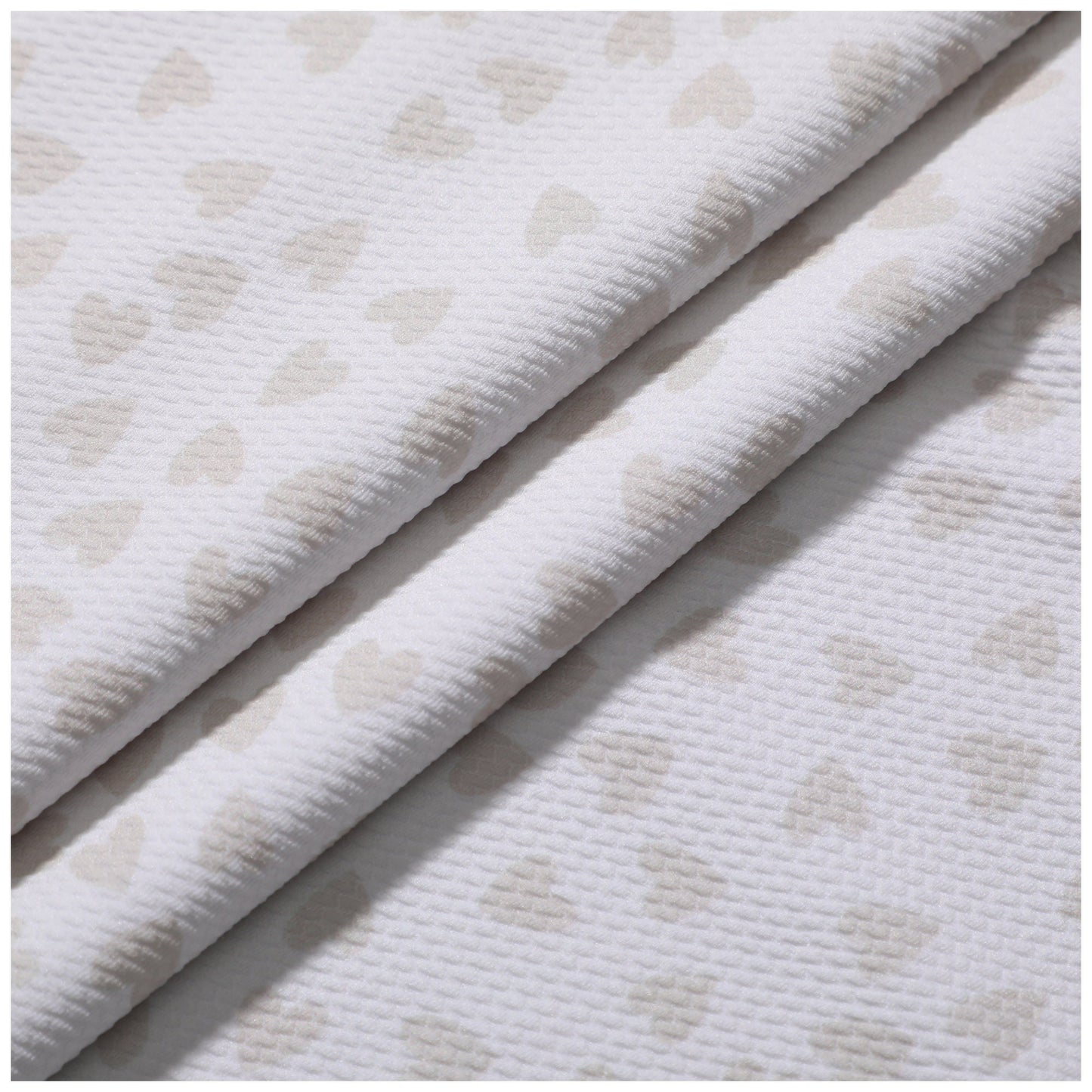 Printed Liverpool Bullet Textured Fabric by the yard 4 Way Stretch Solid Strip Thick Knit Jersey Liverpool Fabric Valentines day(V15)