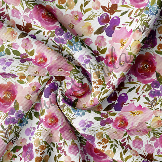 Bullet Textured Fabric Floral (F27)