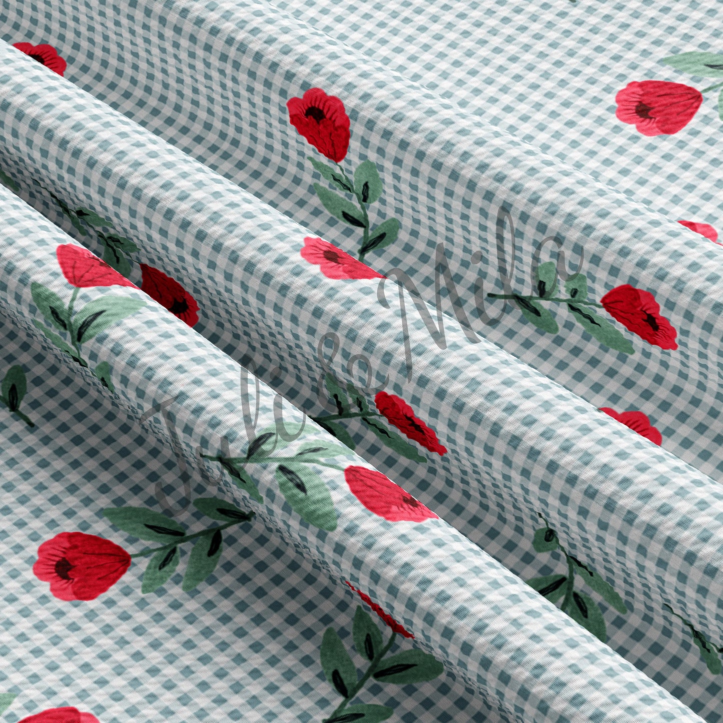 Bullet Textured Fabric Floral57