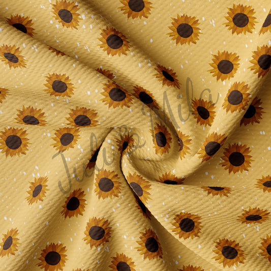 Printed Liverpool Bullet Textured Fabric (sunflower) AA42