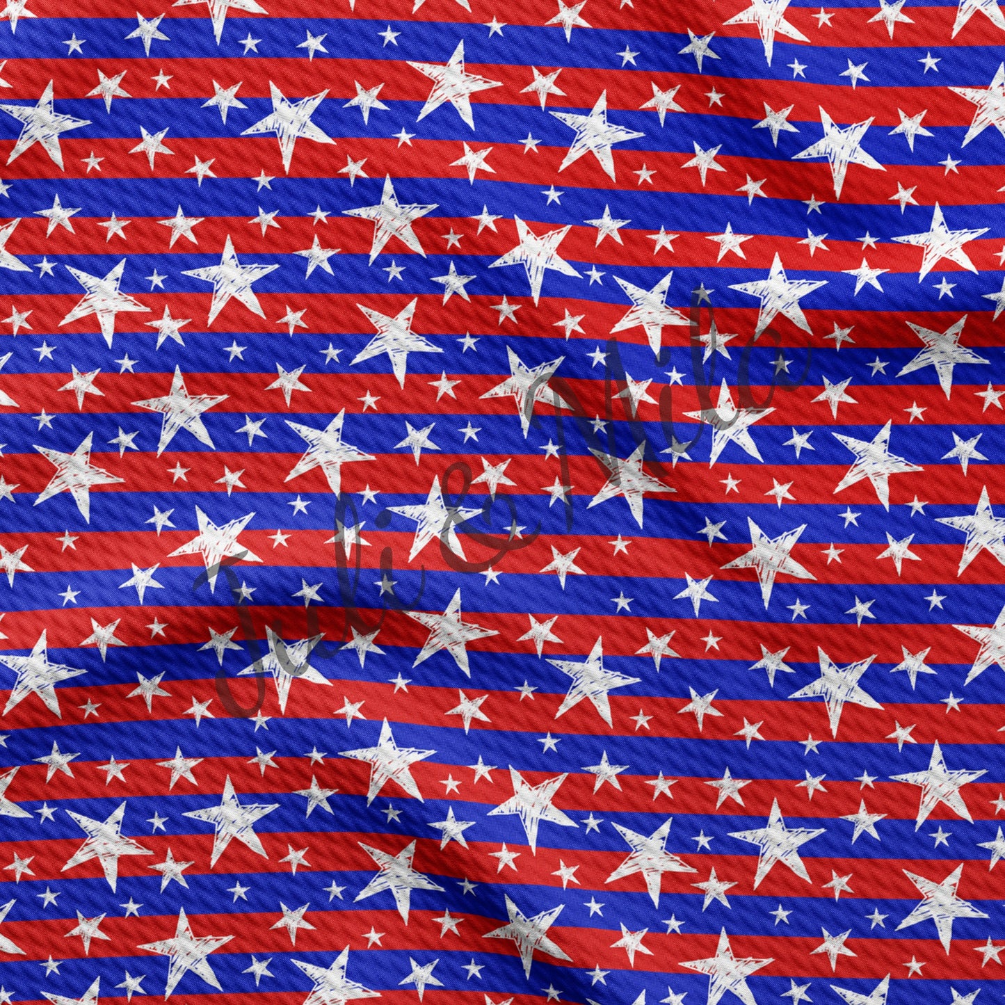 Patriotic 4th of July Bullet Fabric PT35