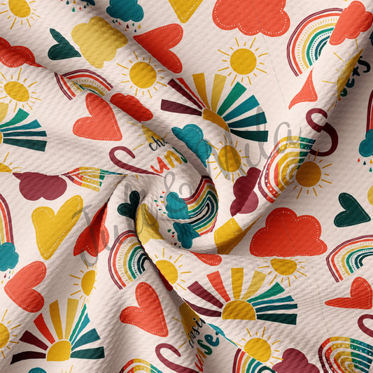 Bullet Textured Fabric (Rainbow9)