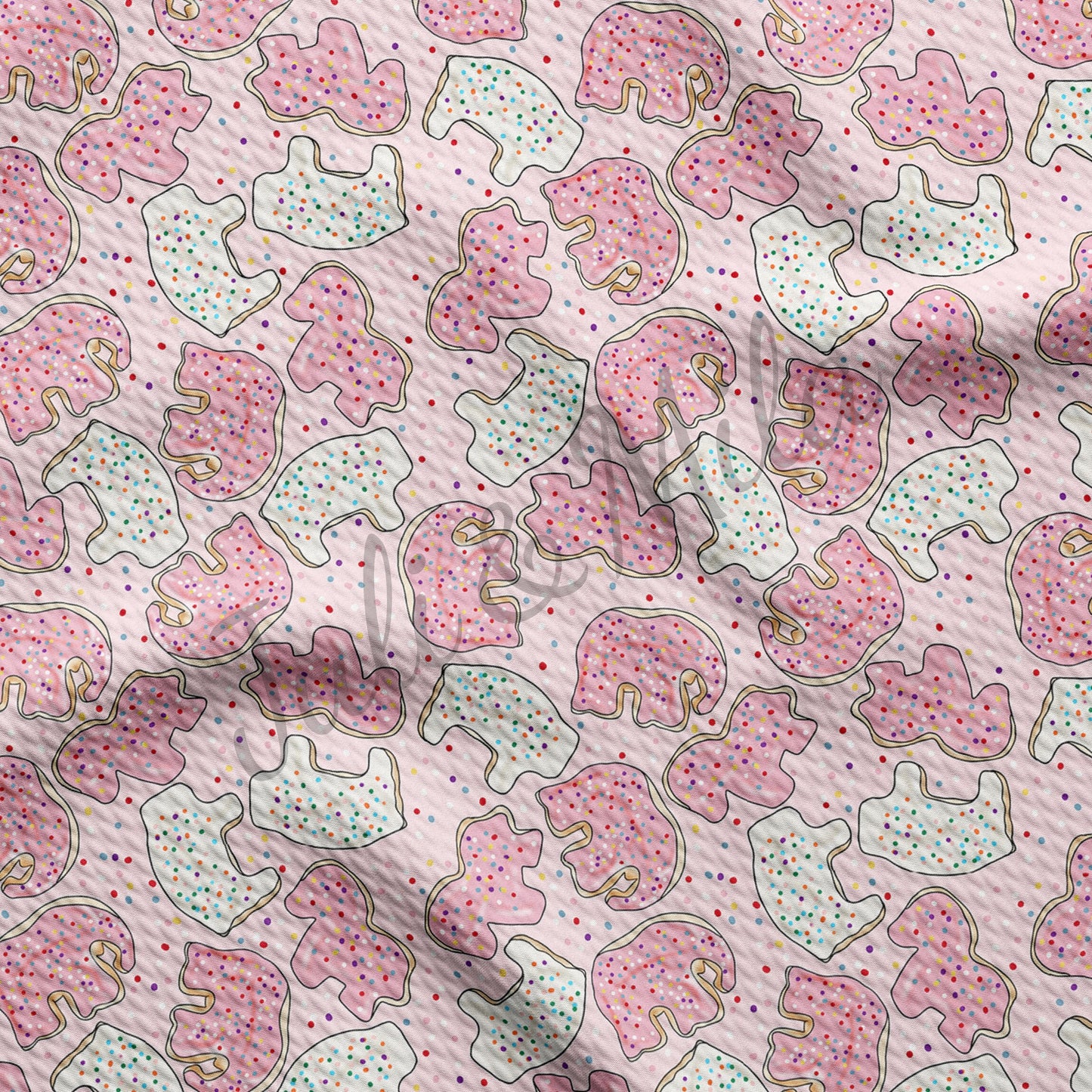 Sweets Textured Fabric AA543 Animal Crackers