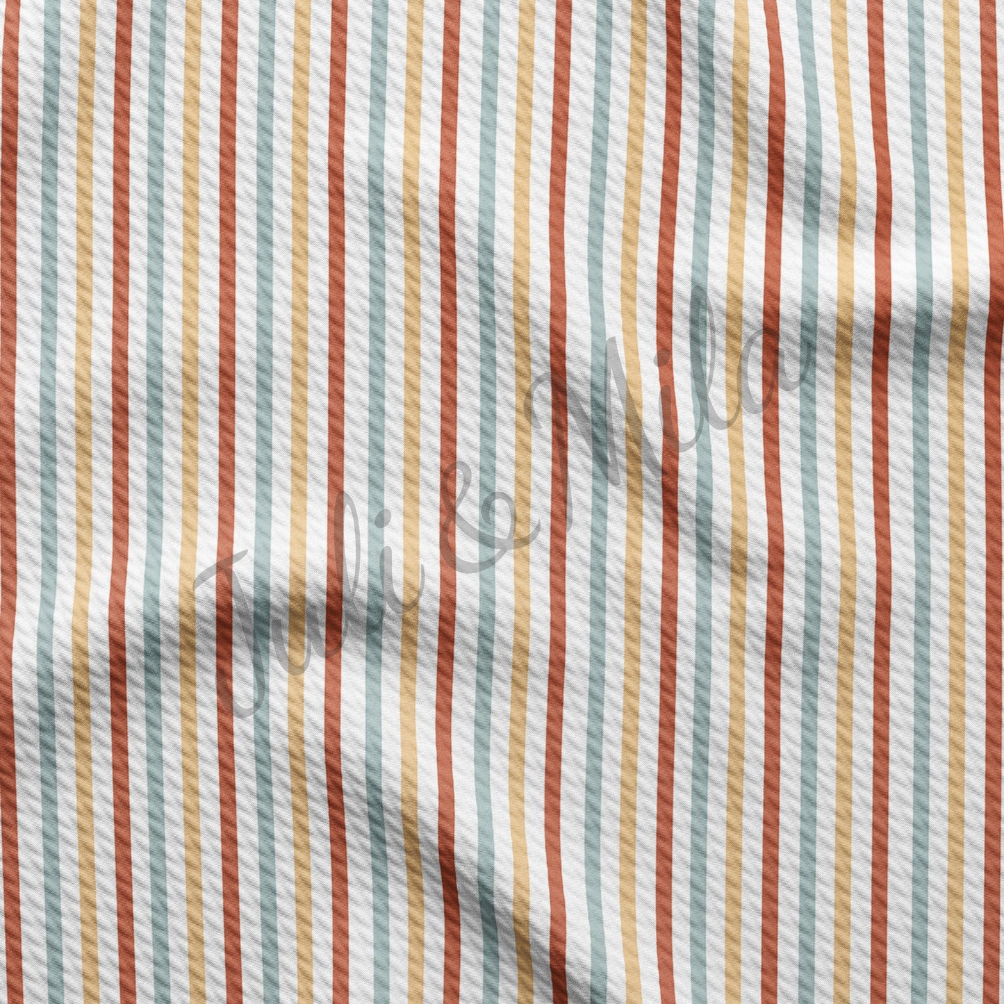 Stripes Printed Liverpool Bullet Textured Fabric stripes