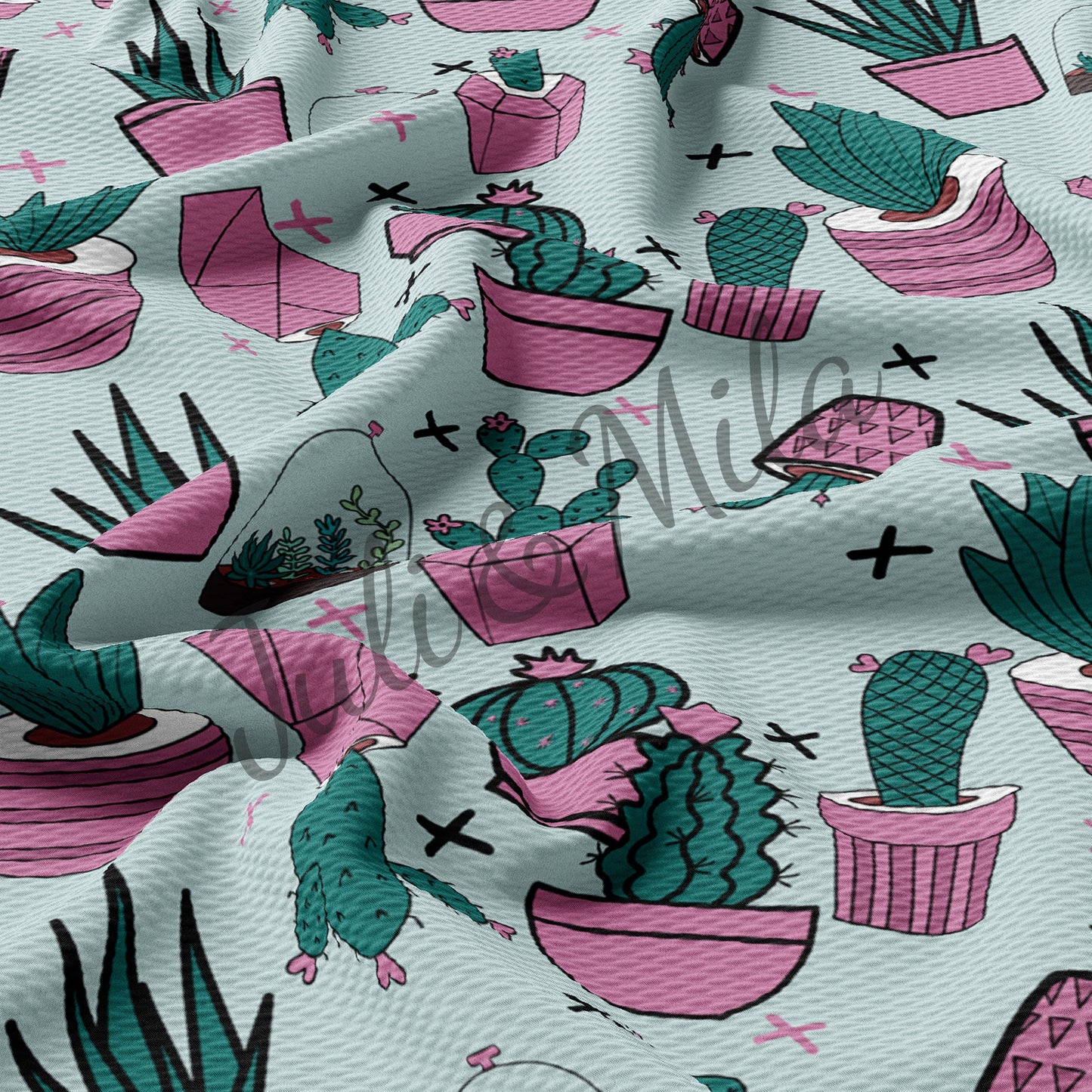 Bullet Textured Fabric Floral78