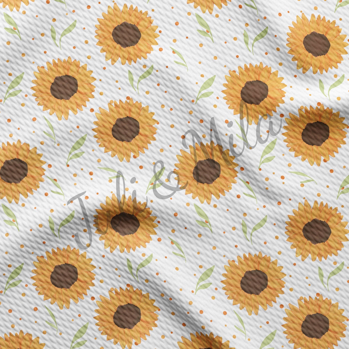 Floral Printed Bullet Textured Fabric Floral97