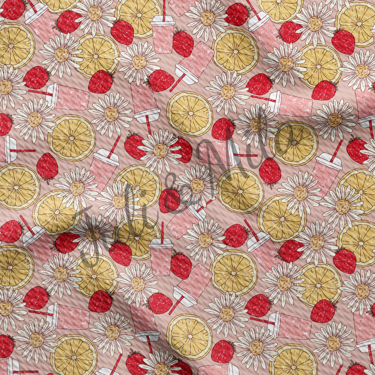 Orange Printed Liverpool Bullet Textured Fabric Orange2