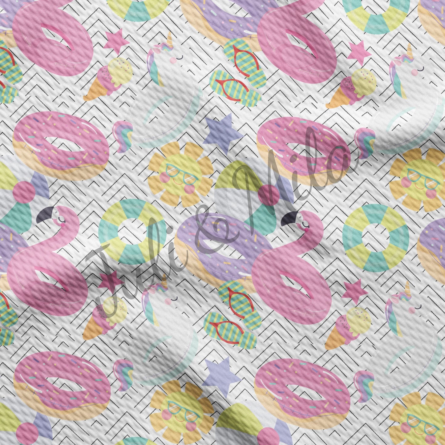 Donuts Bullet Textured Fabric AA94