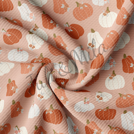 Pumpkin Bullet Textured Fabric AB12