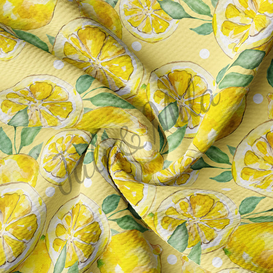 Lemon Bullet Textured Fabric Lemon3