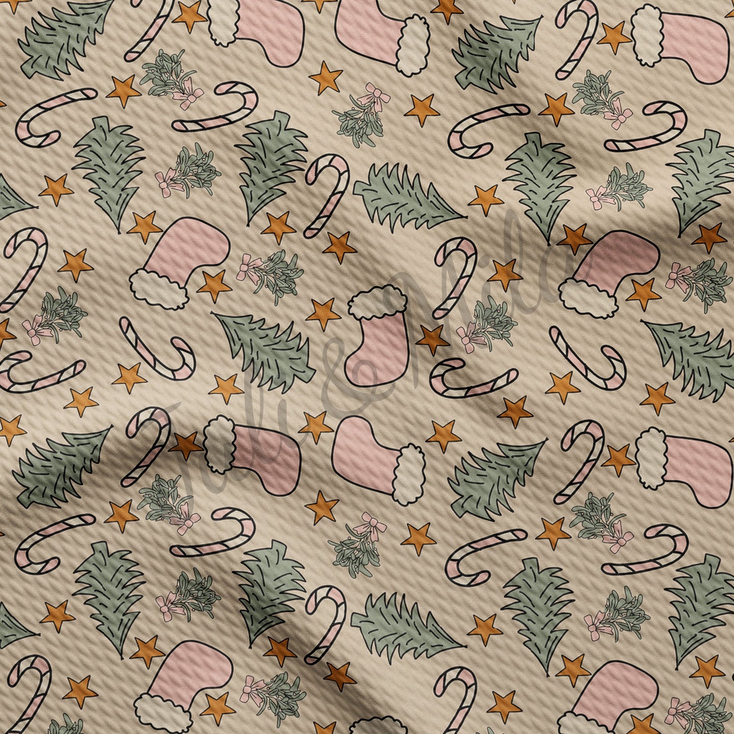 Christmas Bullet Fabric AC11