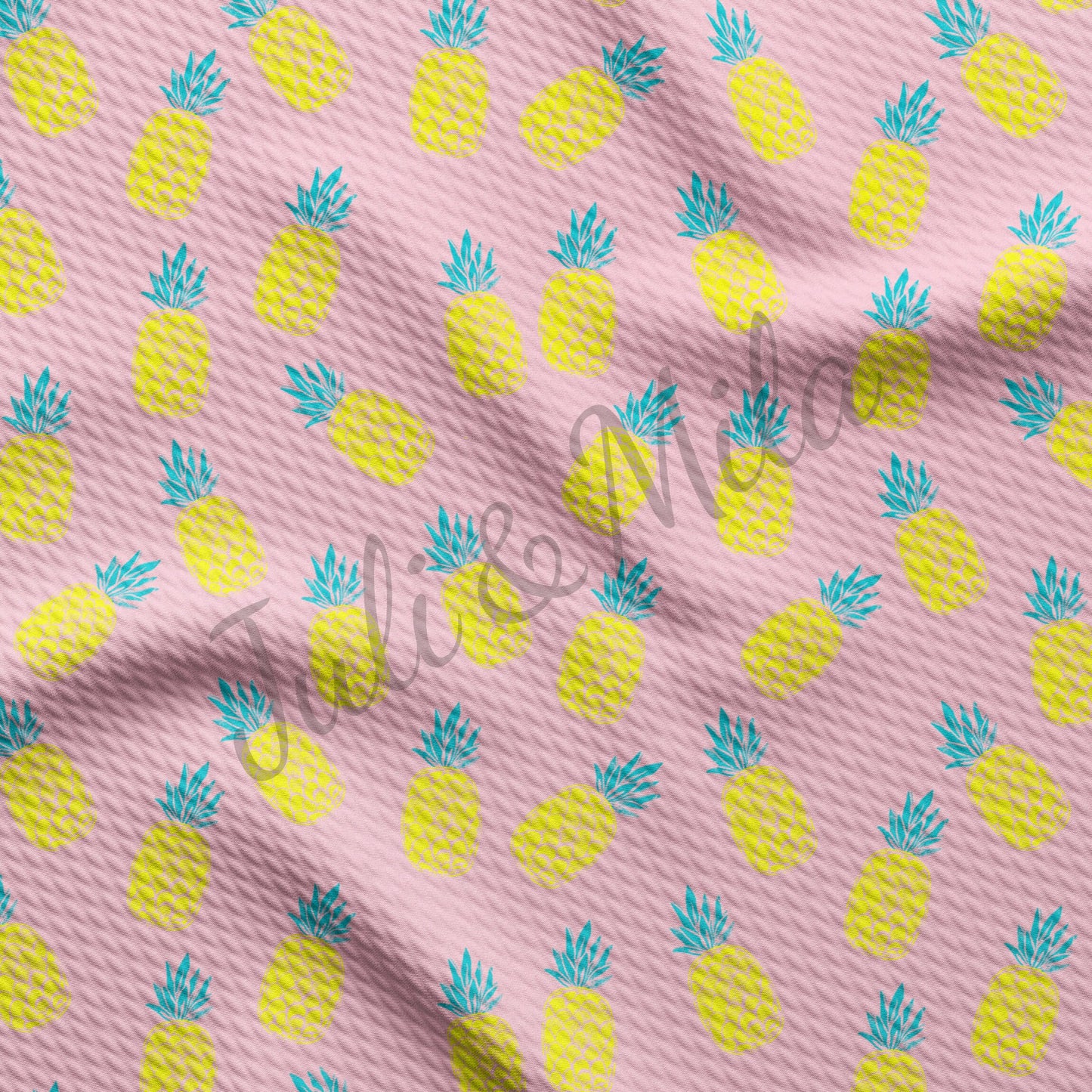 Pineapple l Bullet Textured Fabric Pineapple