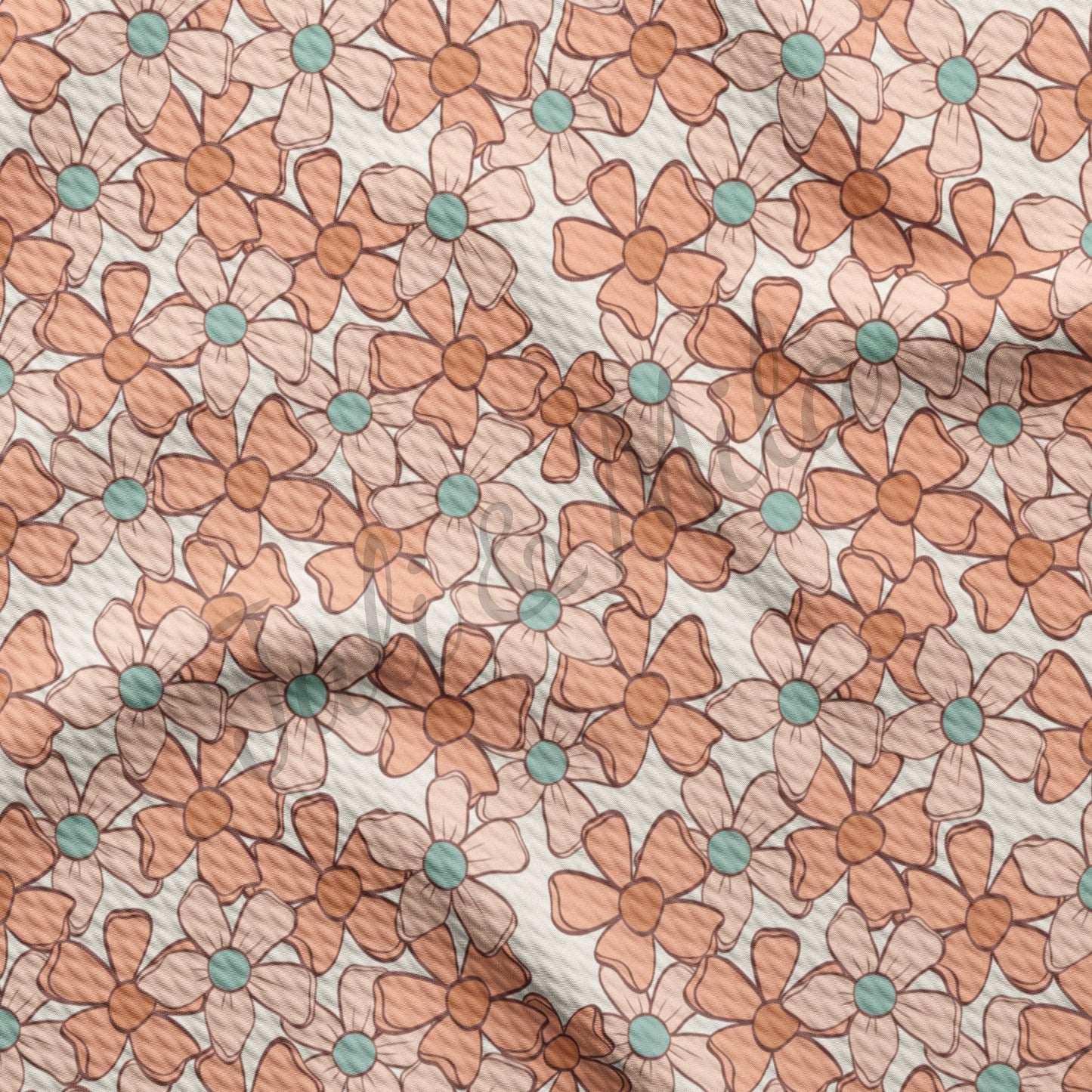 Bullet Textured Fabric Floral107