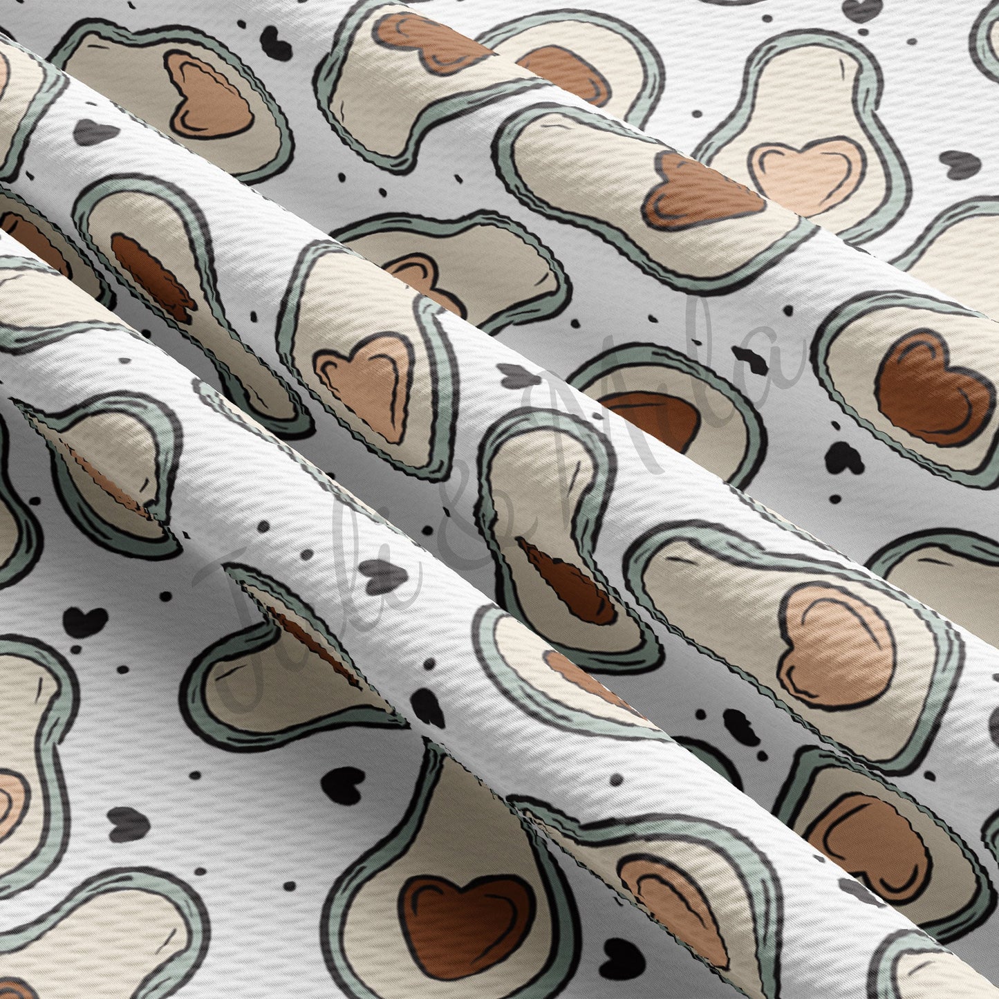 Valentines Day Bullet Textured Fabric VD67