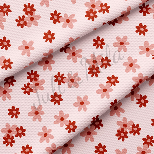 Valentines Day Bullet Textured Fabric Floral111