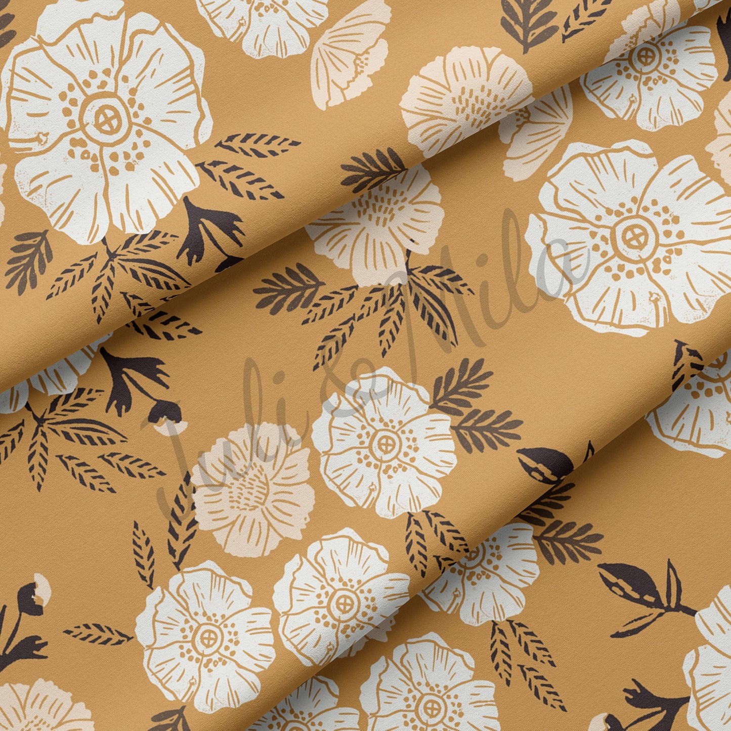 DBP Fabric Double Brushed Polyester Fabric Floral55