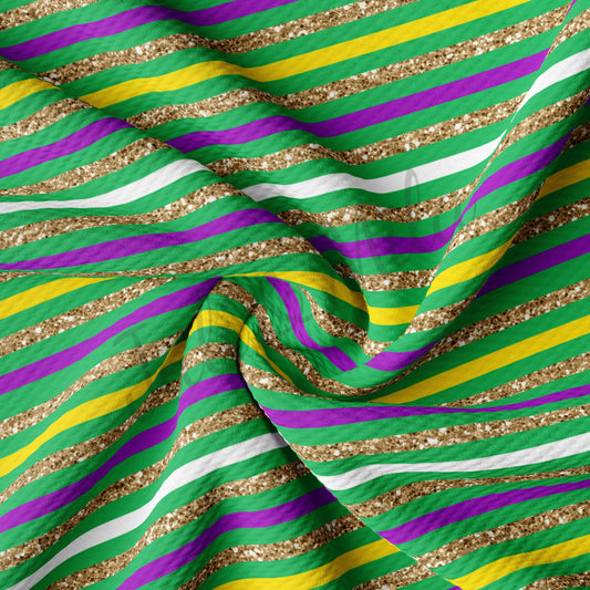 Mardi Gras Bullet Fabric Stripes14