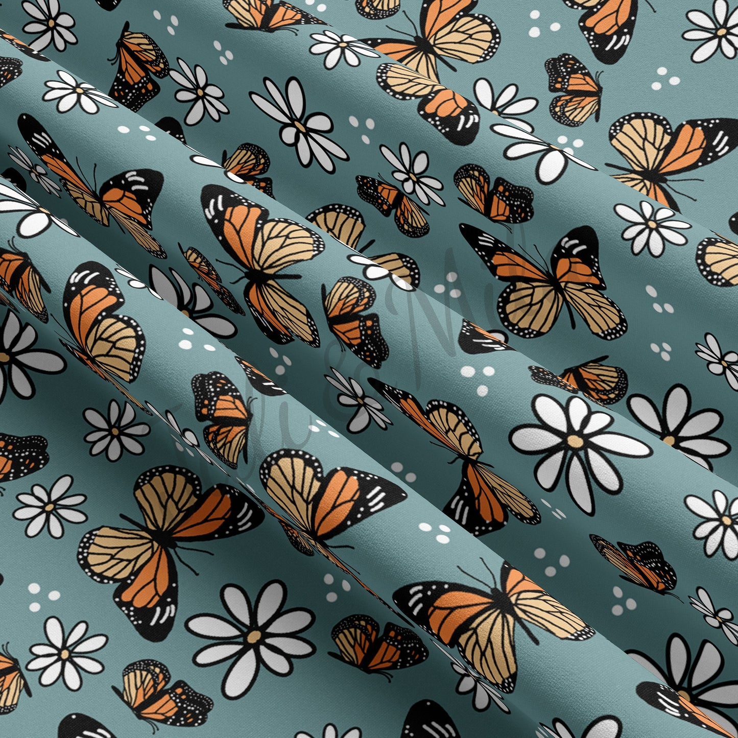 DBP Fabric Double Brushed Polyester Fabric Butterflies