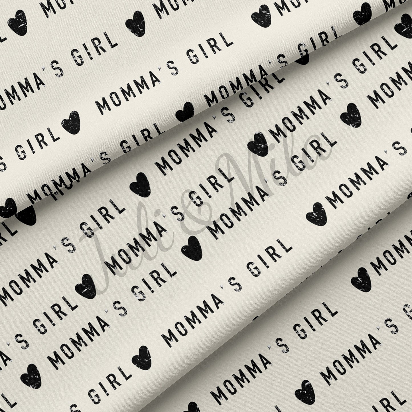 DBP Fabric Double Brushed Polyester Fabric Mommas Girl DBP545