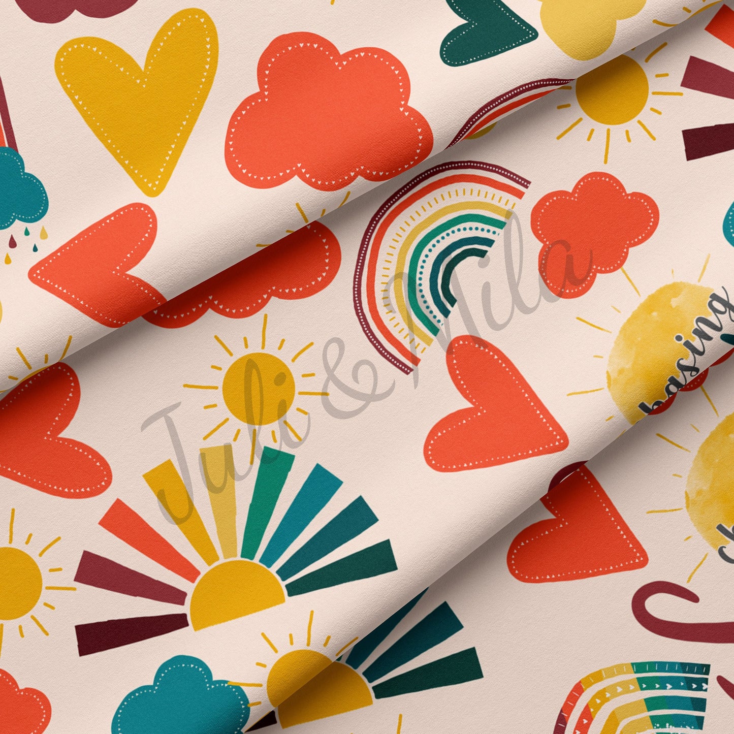 DBP Fabric Double Brushed Polyester Fabric Rainbow9